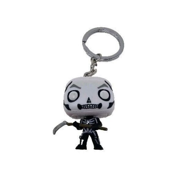 Fortnite Skull Trooper Funko Pocket POP Keychain 2018 Keyring Bagtag Zipper Pull - Picture 1 of 7